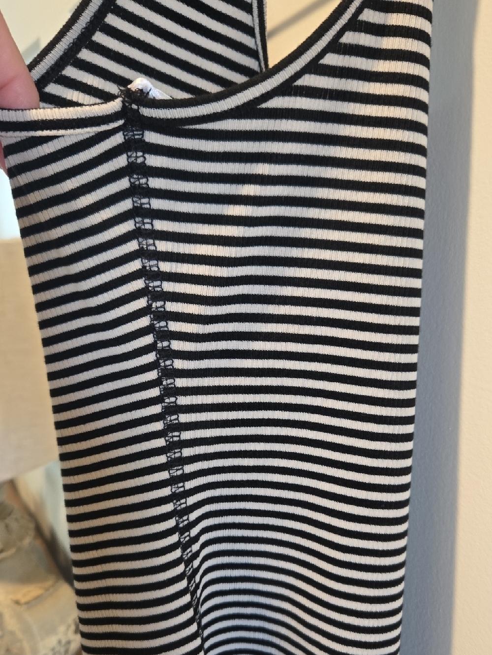 Lulus Striped Black & Tan Tank Bodysuit - Picture 7 of 11